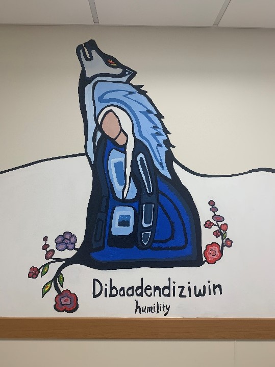 Artwork of dibaadendiziwin (humility)