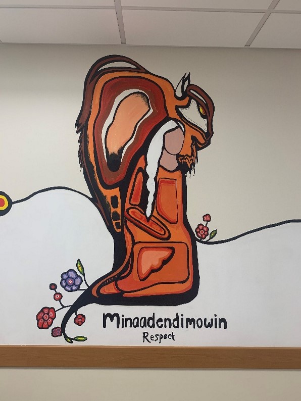 Artwork of minaadendimowin (respect)