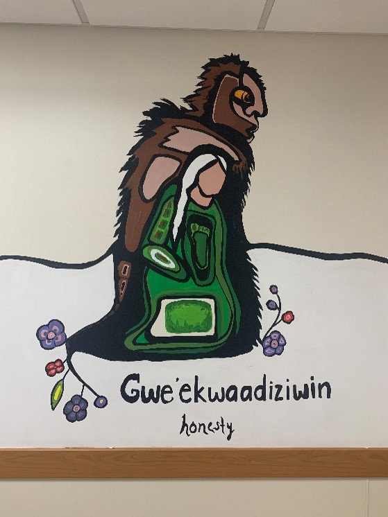 Artwork of gwe'ekwaadiziwin, honesty