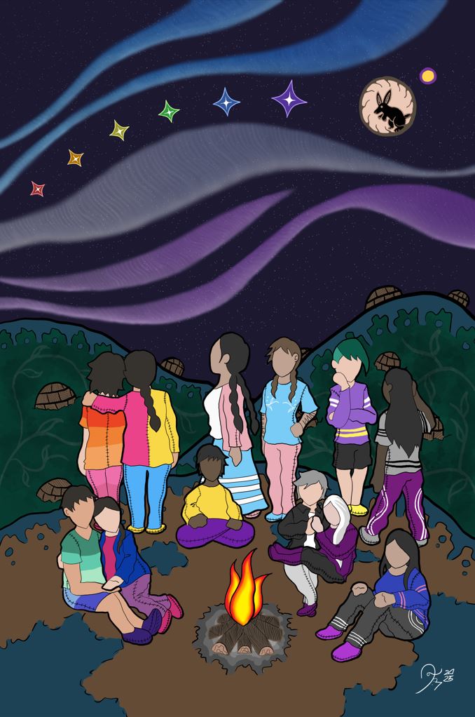 "Among the Shooting Stars" by Danilynn Jiibay