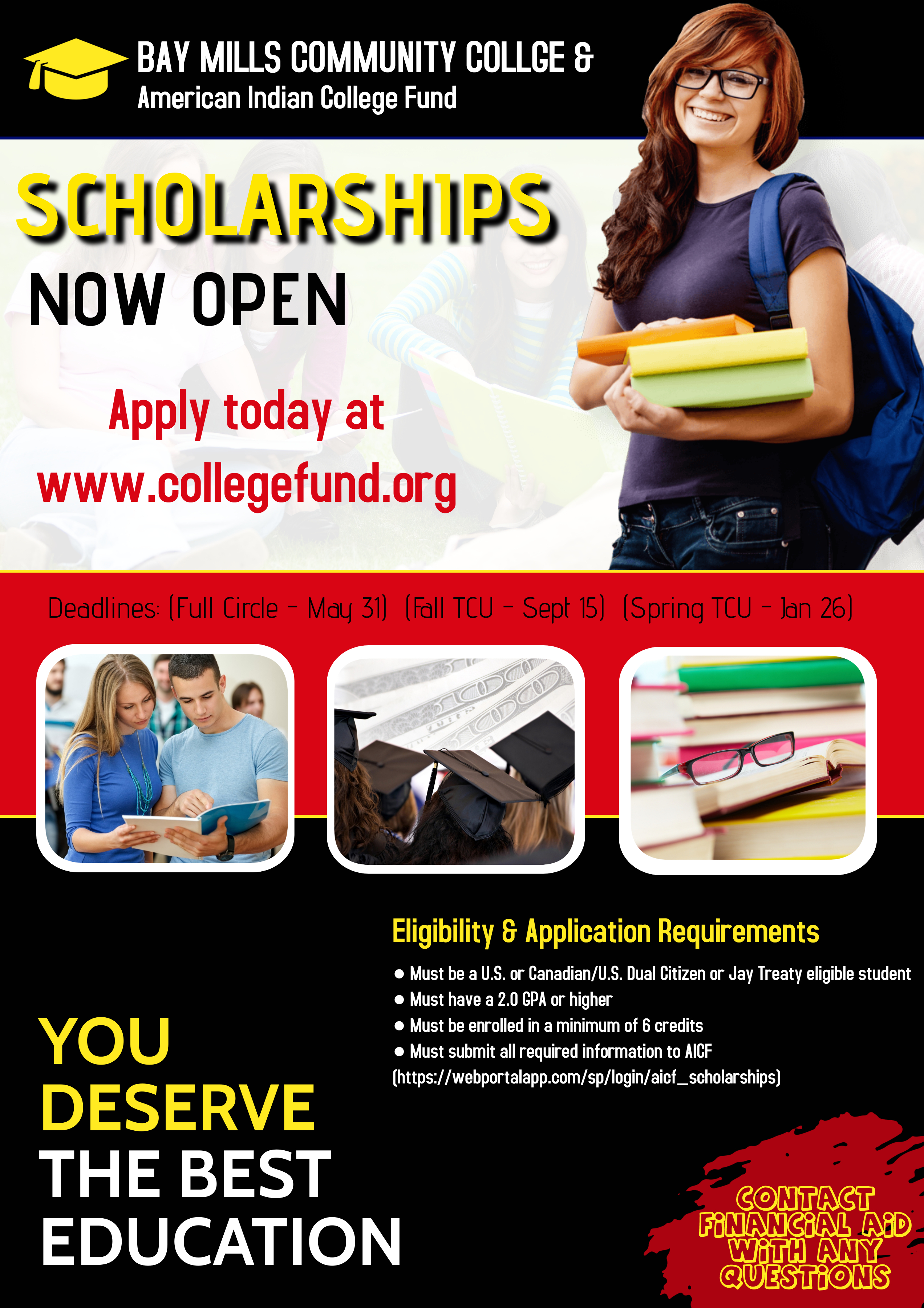 Financial Aid Scholarship Flyer