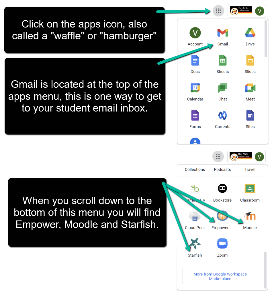 Google Apps example screenshot